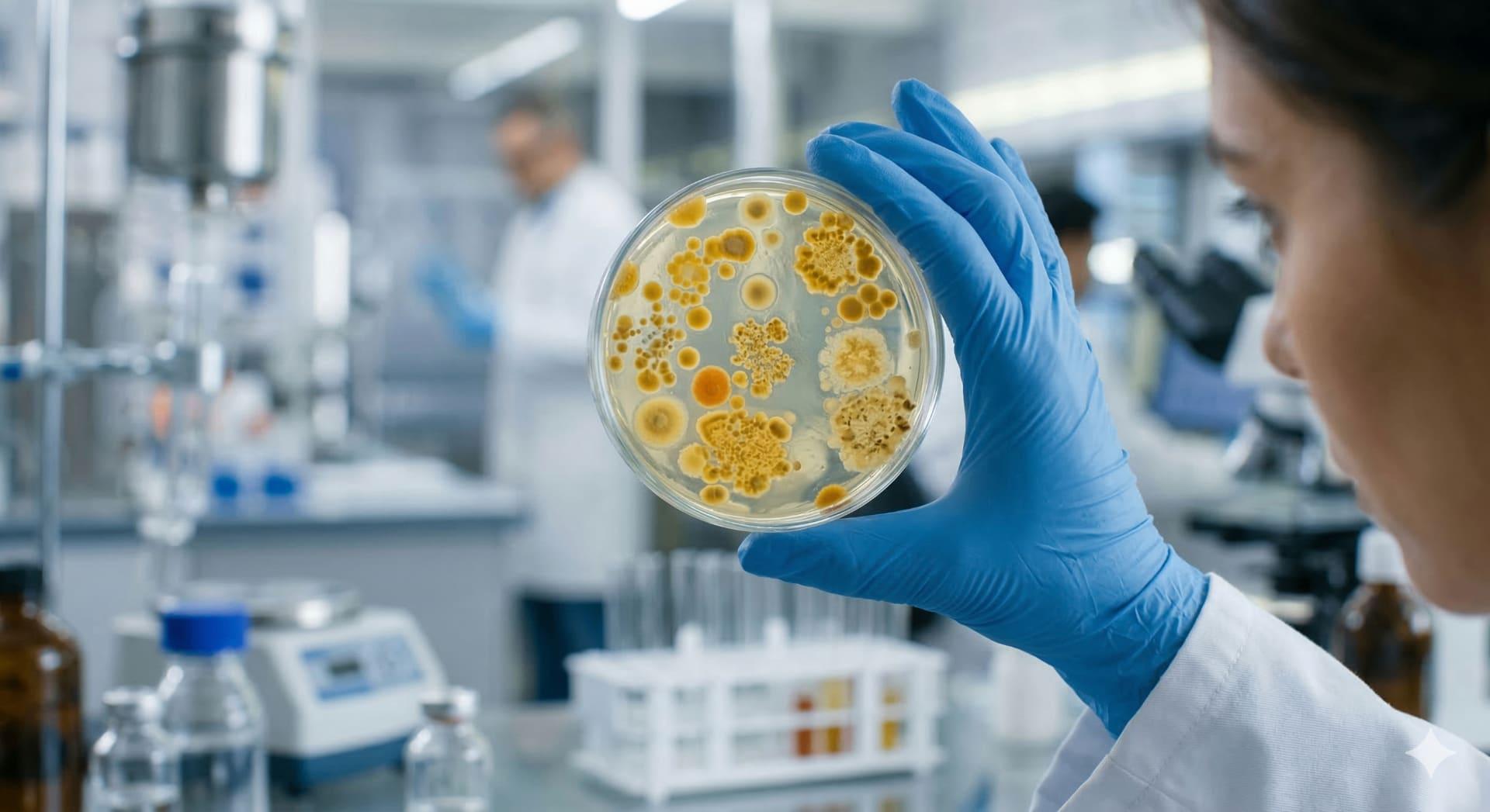 Analyse de micro-organismes en laboratoire pour le traitement biologique des canalisations