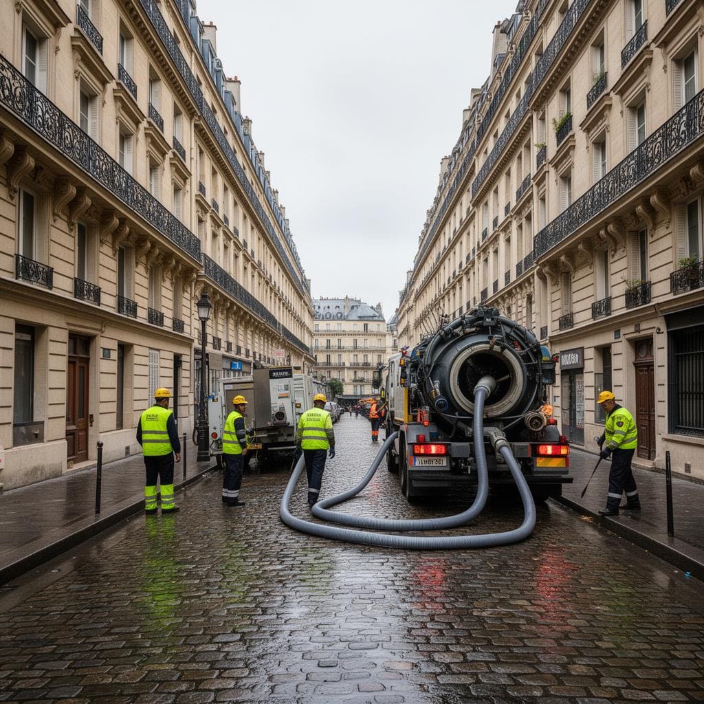 Hydrocurage canalisation Paris