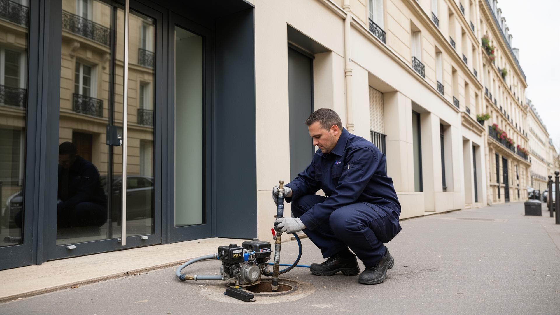 Dégorgement canalisation à Paris 16
