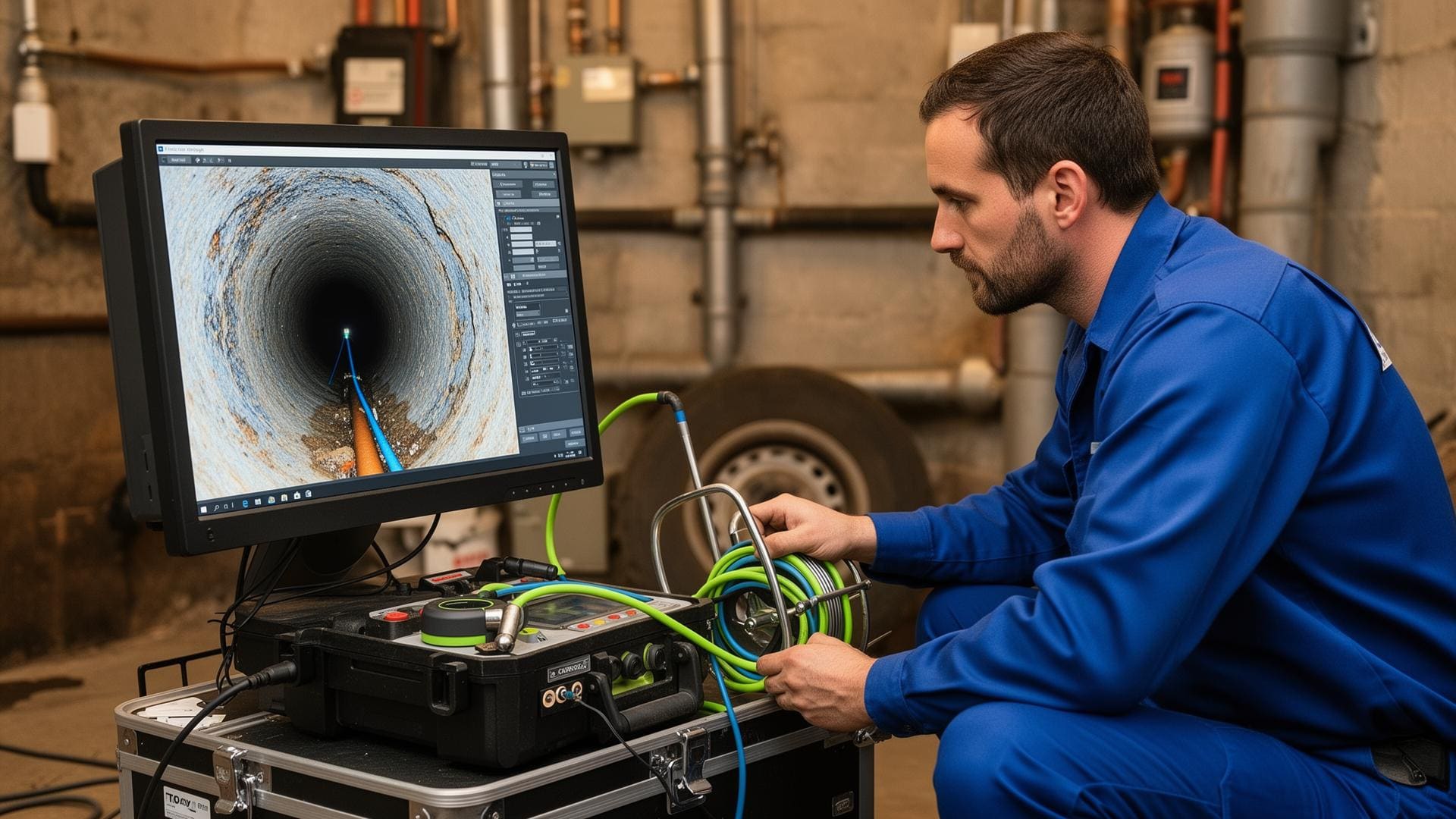 Inspection caméra vidéo de canalisation — intervention professionnelle GIC Environnement