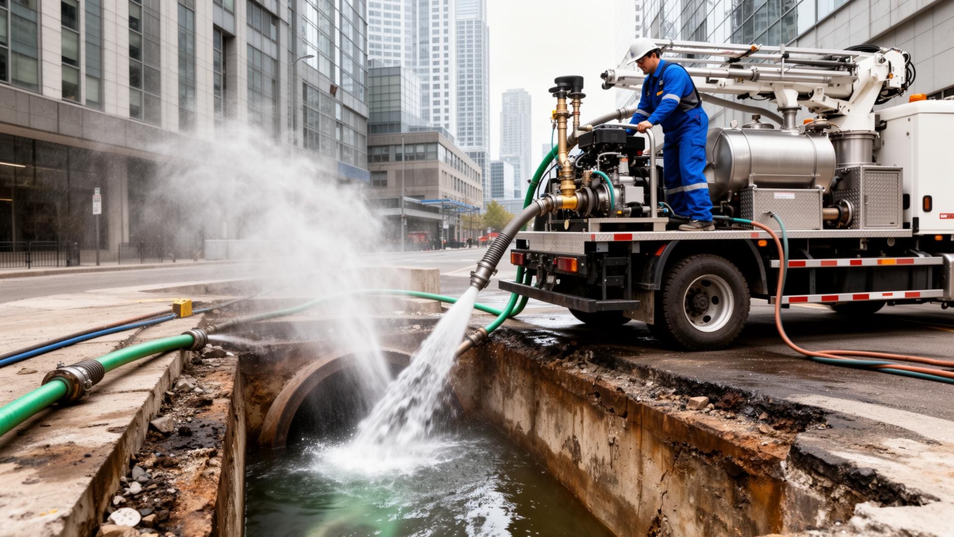 Curage de canalisation en Île-de-France — intervention professionnelle GIC Environnement